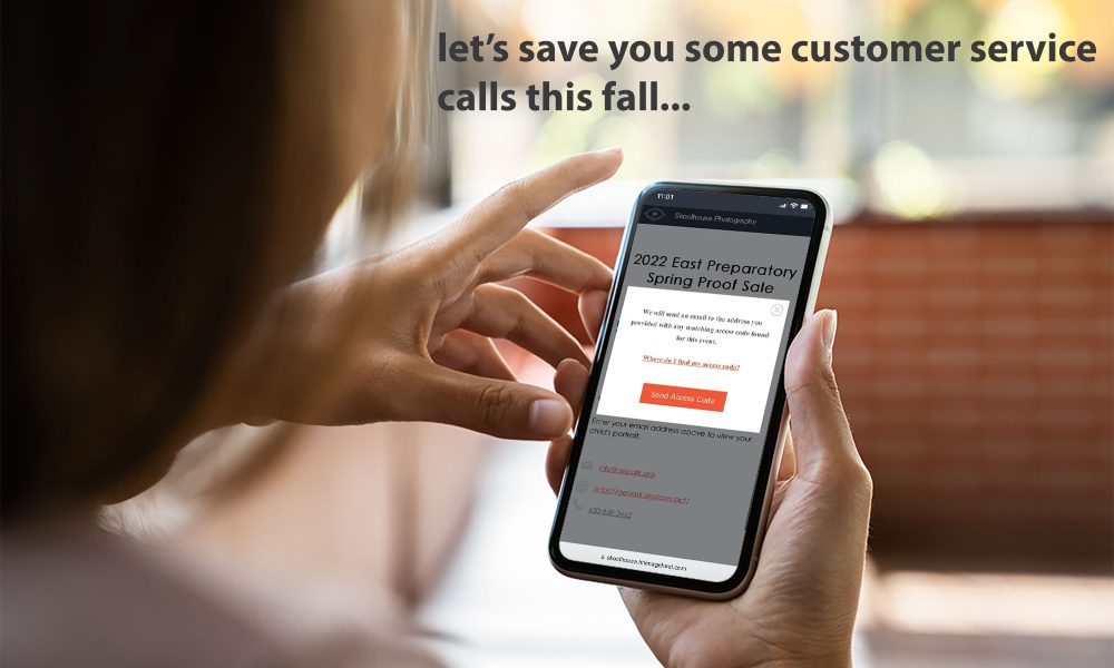 mock up phone in woman hand showing white screen