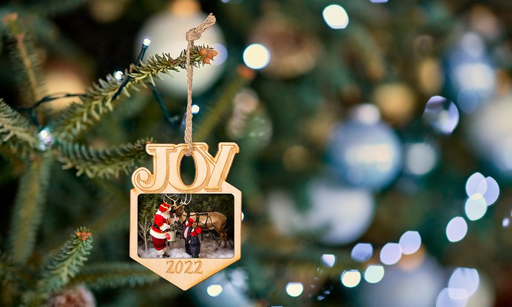 Christmas tree decoration close up